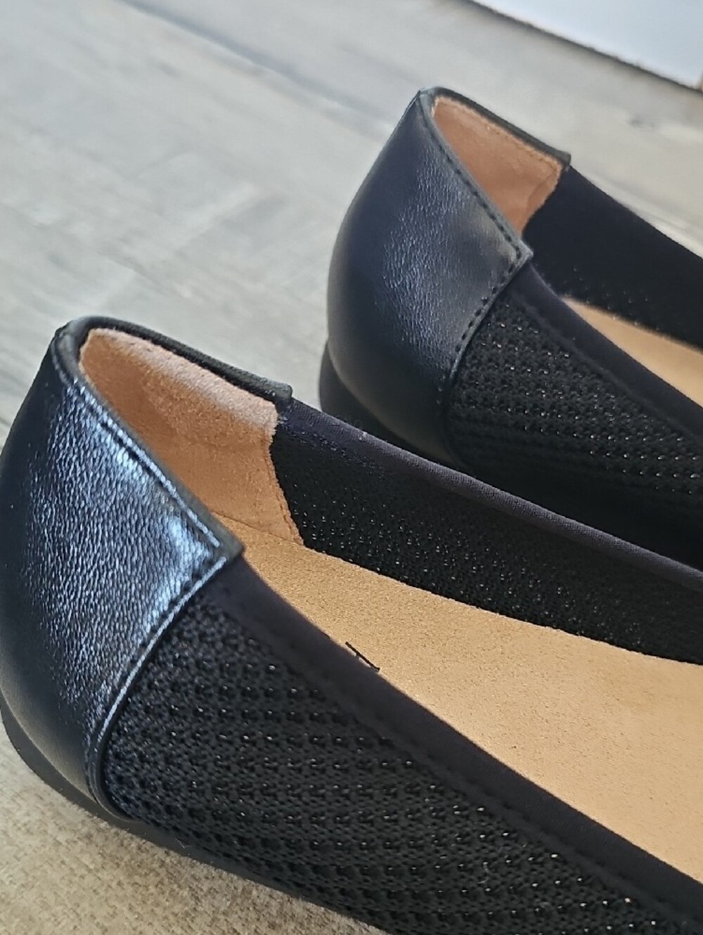 Naturalizer Rayanna Black Women's Mesh Tissu Slip-On Ballet Flats Size 6.5 - Picture 3 of 8